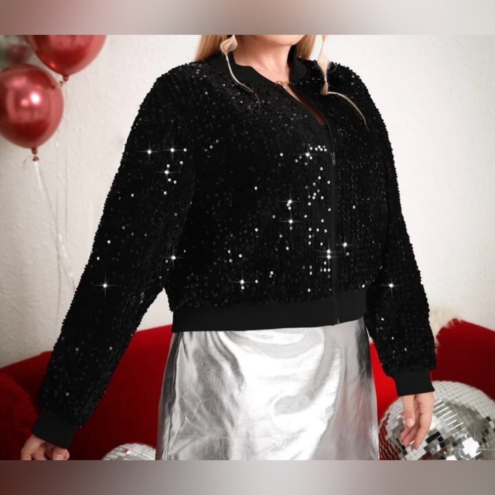 ✨NEW✨1xl Sequin Jacket